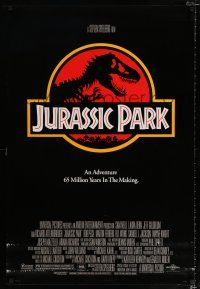 1z426 JURASSIC PARK 1sh '93 Spielberg, Attenborough re-creates dinosaurs!