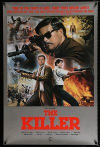 1z433 KILLER 1sh '90 John Woo directed, Tongdee art of Chow Yun-Fat in action!