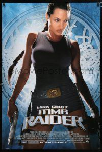 1z445 LARA CROFT TOMB RAIDER advance 1sh '01 sexy Angelina Jolie, from popular video game!