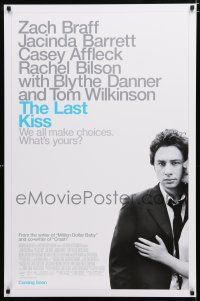 1z448 LAST KISS advance DS 1sh '06 Zach Braff, Jacinda Barrett, Casey Affleck!