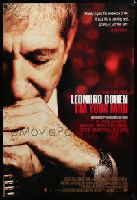 1z460 LEONARD COHEN: I'M YOUR MAN DS 1sh '05 Lian Lunson musical documentary, U2!