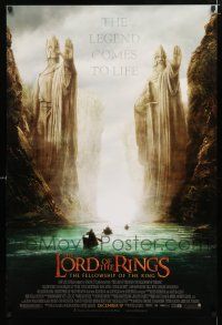 1z480 LORD OF THE RINGS: THE FELLOWSHIP OF THE RING advance DS 1sh '01 J.R.R. Tolkien, Argonath!