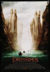 1z479 LORD OF THE RINGS: THE FELLOWSHIP OF THE RING advance 1sh '01 J.R.R. Tolkien, Argonath!