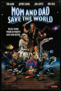 1z554 MOM & DAD SAVE THE WORLD int'l 1sh '92 Teri Garr, Jeffrey Jones, Eric Idle, Craig art!