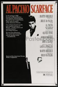 1z673 SCARFACE 1sh '83 Al Pacino as Tony Montana, Michelle Pfeiffer, Brian De Palma, Oliver Stone