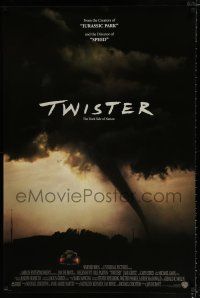 1z803 TWISTER int'l DS 1sh '96 storm chasers Bill Paxton & Helen Hunt, cool image of tornado!