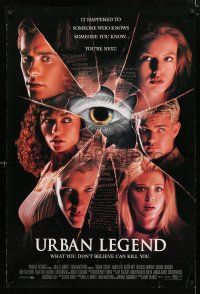 1z812 URBAN LEGEND int'l DS 1sh '99 Alicia Witt, Jared Leto, sexy Tara Reid, Robert Englund!