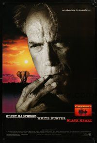 1z830 WHITE HUNTER, BLACK HEART DS 1sh '90 super close up of Clint Eastwood as director John Huston