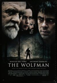 1z837 WOLFMAN DS 1sh '10 Benicio Del Toro, Anthony Hopkins, Emily Blunt & Hugo Weaving!