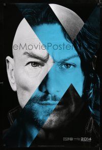 1z843 X-MEN: DAYS OF FUTURE PAST style A teaser DS 1sh '14 close-up of Patrick Stewart/James McAvoy!