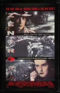 1z849 ZENTROPA foil 1sh '92 Lars Von Trier's Europa, Jean-Marc Barr, Barbara Sukowa!