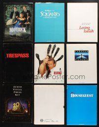 2a099 LOT OF 34 PRESSKITS '83 - '01 containing a total of 170 stills in all!