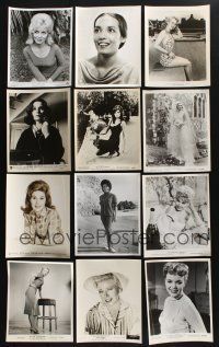 2a225 LOT OF 46 8x10 STILLS OF SEXY WOMEN '50s-60s great portraits, full-length & close up!