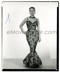 2d796 SARITA MONTIEL 8.25x10 still '56 Spanish beauty full-length in cool dress, Run of the Arrow!