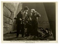 2d833 SON OF FRANKENSTEIN 7.75x10.25 still R48 Basil Rathbone with gun & Bela Lugosi as Ygor!