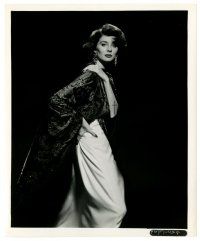 2d876 SUZY PARKER 8.25x10 still '60s full-length modeling cool dress over black background!