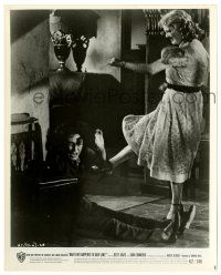 2d963 WHAT EVER HAPPENED TO BABY JANE? 8x10 still '62 Bette Davis kicking Joan Crawford on ground!