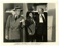 2d973 WHO DONE IT 8x10.25 still '42 Bud Abbott & Lou Costello find dead Ludwig Stossel in closet!