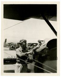 2d980 WINGED HORSEMAN 8x10.25 still '29 Hoot Gibson w/ real life female pilot co-star Ruth Elder!