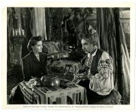 2d988 WOLF MAN 8x10 still '41 clairvoyant Bela Lugosi tells the fortune for Fay Helm, Destiny!