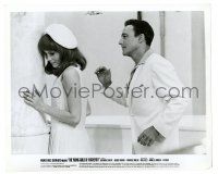 2d995 YOUNG GIRLS OF ROCHEFORT 8.25x10 still '68 Gene Kelly behind pretty Francoise Dorleac!