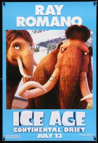 2f391 ICE AGE: CONTINENTAL DRIFT advance 1sh '12 cute image, Ray Romano!