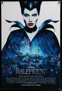 2f491 MALEFICENT int'l advance DS 1sh '14 different close-up of Angelina Jolie, Aurora & fairies!