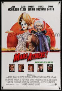 2f500 MARS ATTACKS! int'l 1sh '96 directed by Tim Burton, great sci-fi art by Philip Castle!