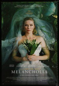 2f508 MELANCHOLIA DS 1sh '11 Lars von Trier directed, cool image of Kirsten Dunst in water!