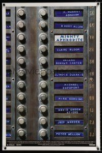 2f518 MIGHTY APHRODITE 1sh '95 Mira Sorvino, Woody Allen directed, cool call box design!