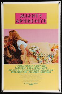 2f519 MIGHTY APHRODITE DS 1sh '95 the new comedy from Woody Allen, sexy Mira Sorvino!