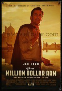 2f520 MILLION DOLLAR ARM advance DS 1sh '14 sports agent recruits cricket players to play MLB!