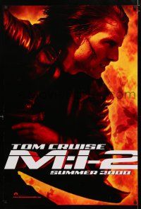 2f525 MISSION IMPOSSIBLE 2 teaser DS 1sh '00 Tom Cruise, sequel directed by John Woo!