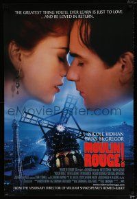 2f530 MOULIN ROUGE style F int'l DS 1sh '01 Baz Luhrmann directed, Kidman & McGregor!