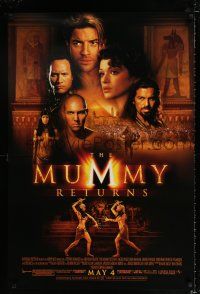 2f542 MUMMY RETURNS advance 1sh '01 Brendan Fraser, Patricia Valasquez, Dwayne Johnson, Oded Fehr!