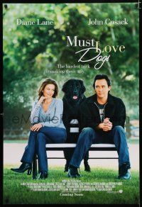 2f543 MUST LOVE DOGS advance DS 1sh '05 John Cusack, Diane Lane, Dermot Mulroney