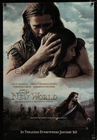 2f559 NEW WORLD advance DS 1sh '05 Collin Farrell & Q'Orianka Kilcher!