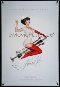 2f567 NURSE 3D teaser DS 1sh '13 sexy Paz de la Huerta riding huge syringe, pain is her pleasure!