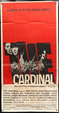 2j674 CARDINAL 3sh '64 Otto Preminger, Romy Schneider, Tom Tryon, Saul Bass title art!