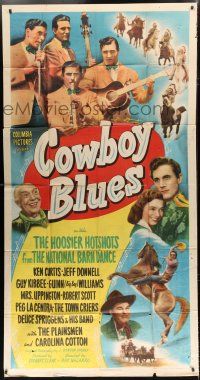 2j688 COWBOY BLUES 3sh '46 Hoosier Hotshots, Ken Curtis & other country western music stars!