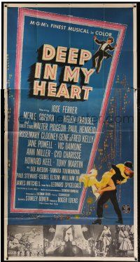 2j695 DEEP IN MY HEART 3sh '54 MGM's finest all-star musical with 13 top MGM stars, dancing art!