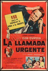 2j421 CHICAGO CALLING Argentinean '51 $53 means life or death for Dan Duryea, great image!