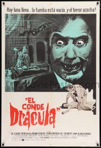 2j430 COUNT DRACULA Argentinean '70 directed by Jesus Franco, Christoper Lee as the vampire!