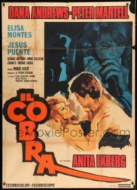 2j144 COBRA Italian 1p '67 Geleng art of Peter Martell & sexy Anita Ekberg!