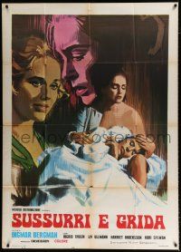 2j150 CRIES & WHISPERS Italian 1p R70s Ingmar Bergman's Viskningar och Rop, different art!