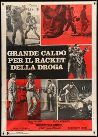 2j153 DARKER THAN AMBER Italian 1p R70s Rod Taylor as John McDonald's tough guy Travis McGee!