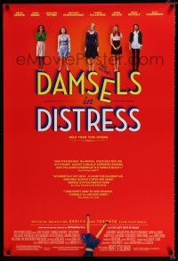 2m186 DAMSELS IN DISTRESS advance 1sh '11 Greta Gerwig, Adam Brody, Analeigh Tipton, Echikunwoke!