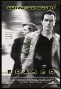 2m236 ERASER DS 1sh '96 Arnold Schwarzenegger, Vanessa Williams, the Capitol building!