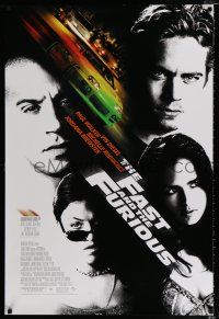 2m256 FAST & THE FURIOUS int'l DS 1sh '01 Vin Diesel, Paul Walker, Michelle Rodriguez!