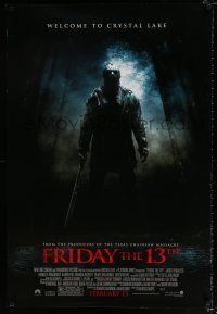 2m276 FRIDAY THE 13th advance DS 1sh '09 Marcus Nispel directed, hockey masked man w/machete!